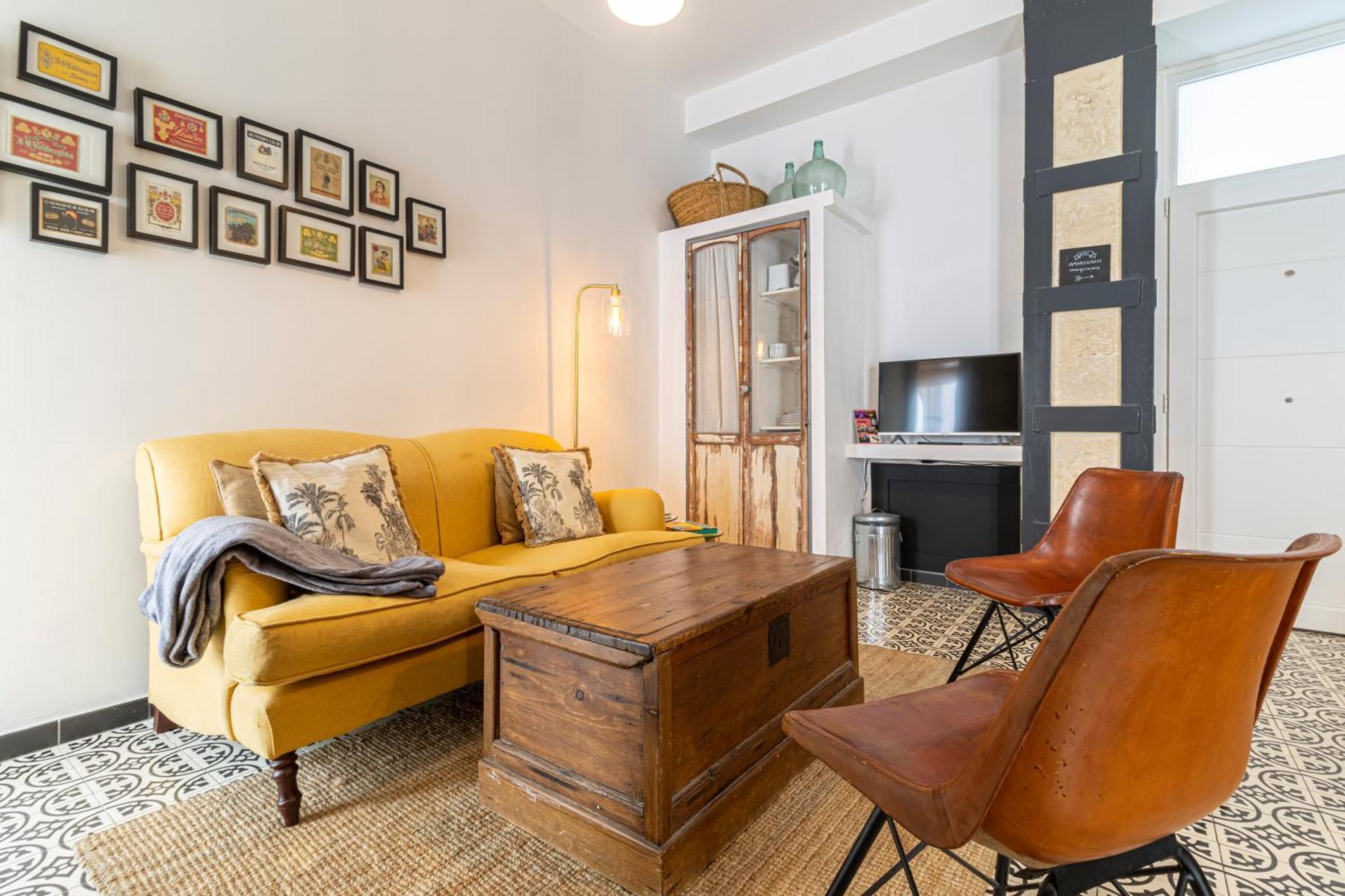 Entre Bodegas Jerez Apartment เฮเรซ เด ลาฟรอนเตรา ภายนอก รูปภาพ